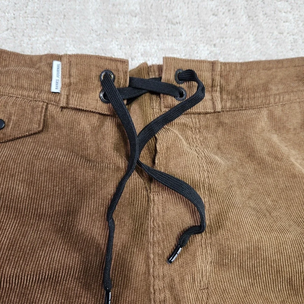 Banks Journal Corduroy Shorts Men 31 Drawstring Surf Performance Brown 6